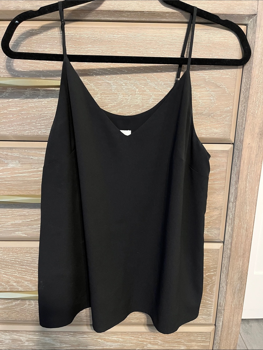 a new day Black V-Neck Spaghetti Strap Camisole Size M